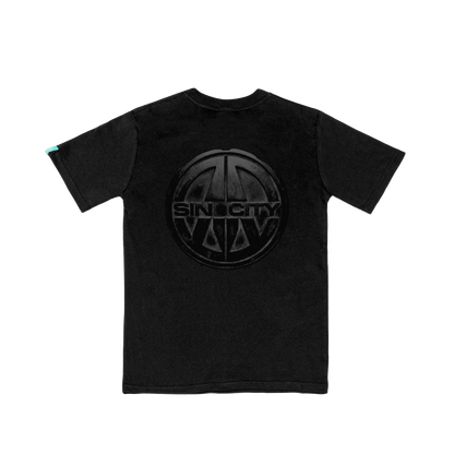 T-Shirt Acid Washed "Sin City" Black